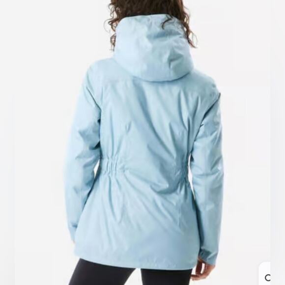 Quechua by Decathlon Light Blue Women’s Hooded Waterproof Winter Jacket - Picture 12 of 15